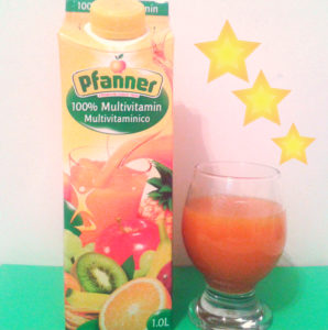 Suco Pfannner com 8 vitaminas essenciais. 