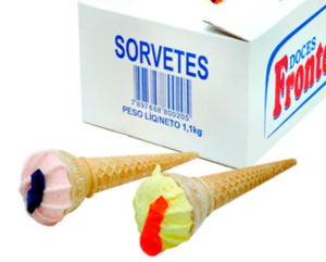 sorvete seco com bexiga