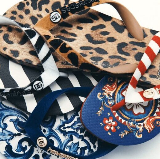 chinelos dolce e gabanna e havaianas