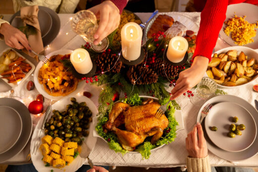 produtos para montar a ceia de natal