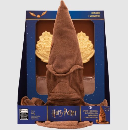 chapéu seletor cacau show do harry potter